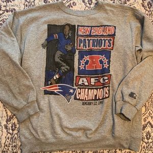 Vintage New England Patriots starter crew neck